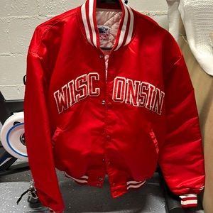 Mens vintage nylon Wisconsin starter jacket